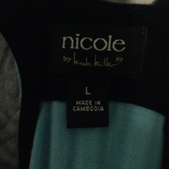 Black and Blue Jersey Nicole Sundress with Racerback - Picture 3 of 4